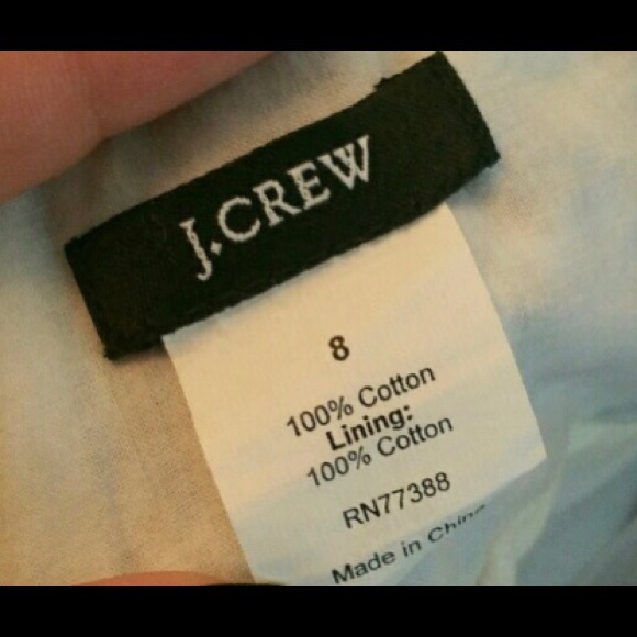 J Crew Strapless Navy & White Dress - Picture 5 of 6